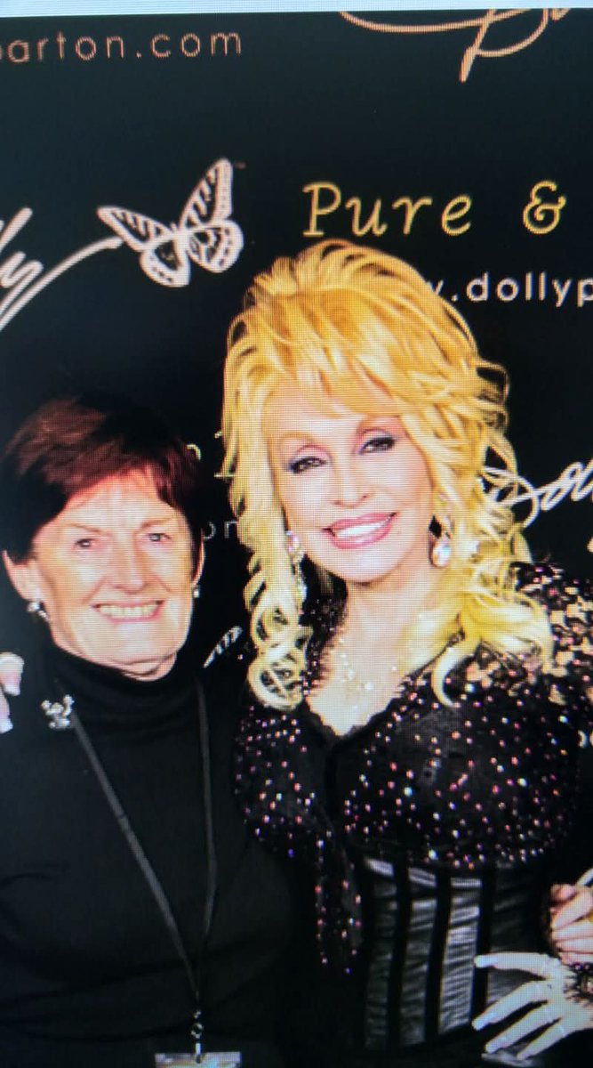 NealCBrown's tweet photo. My Mum passed away on Christmas Eve, after a illness. It certainly made for a less than festive season, but I was delighted to find this photo and be reminded of my Mom's sheer delight at the encounter - mum did her make up at a concert in Austin. Thank you @DollyParton. https://t.co/whqkbnewcD