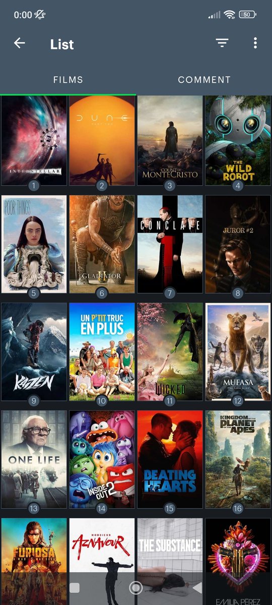 Adrien_D17's tweet photo. @Hynesse1 Top20 des films vus cette année au cinéma. J'ai vu pour la 1re fois Interstellar en IMAX, d'où le fait qu'il soit là :) https://t.co/ZwlnQfGMCa