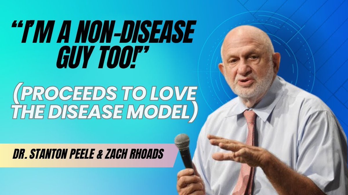 youtu.be/mXPneRknFPw?si… 

Dr. Stanton Peele and I discuss harm reduction, non-disease views on addiction, and how #LPP is reshaping treatment.

Topics:
•#Harmreduction in action
•Why tx models fail
•Incremental change &amp; collaboration
•Challenging biological labels
