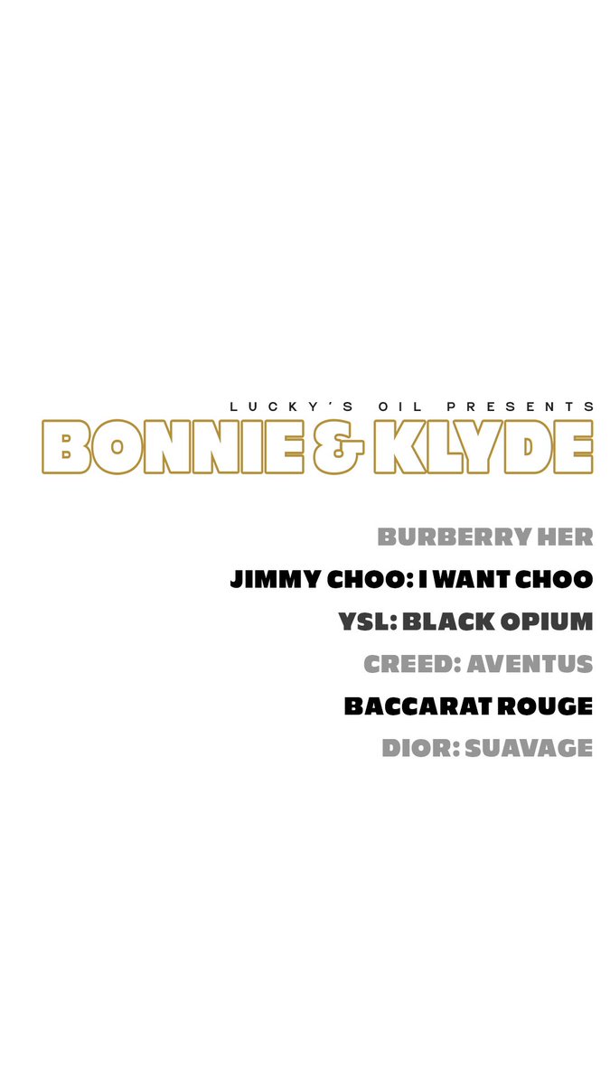 nelldwa's tweet image. Lucky’s Oil presents to you, our new Bonnie and Klyde Collection! It gives you the most natural yet most sensational aroma inspired by some of the top rated scents in the country and is now available for purchase. Also enjoy 25% to start the year of 2025, link is in bio!