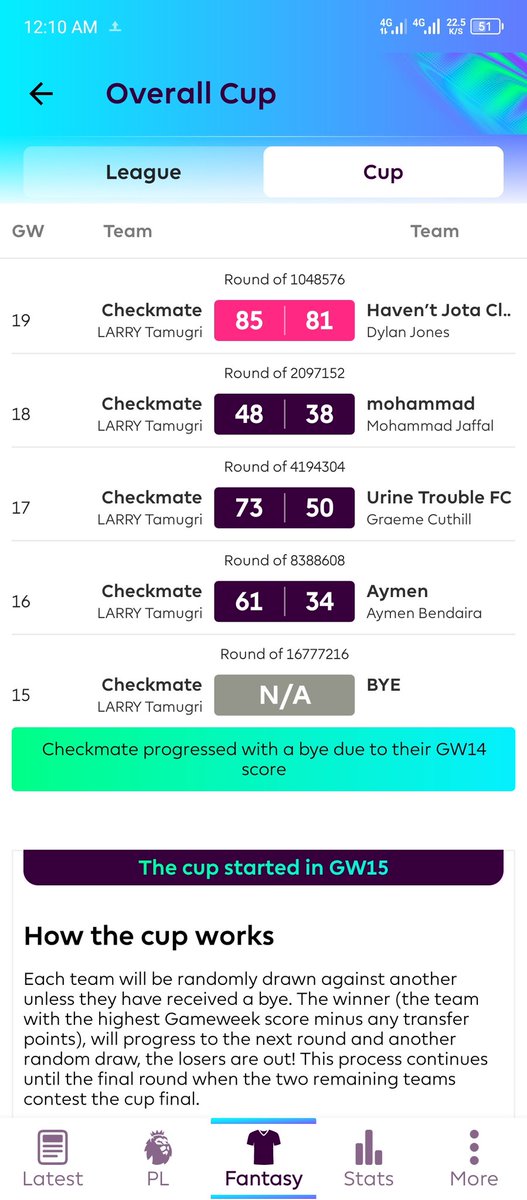 Larry_Bau's tweet photo. @FPL_Harry Man! This was a tough one 
One wrong move from my opponent I would have been done for.
@dylandjones https://t.co/weSBgTgjCR