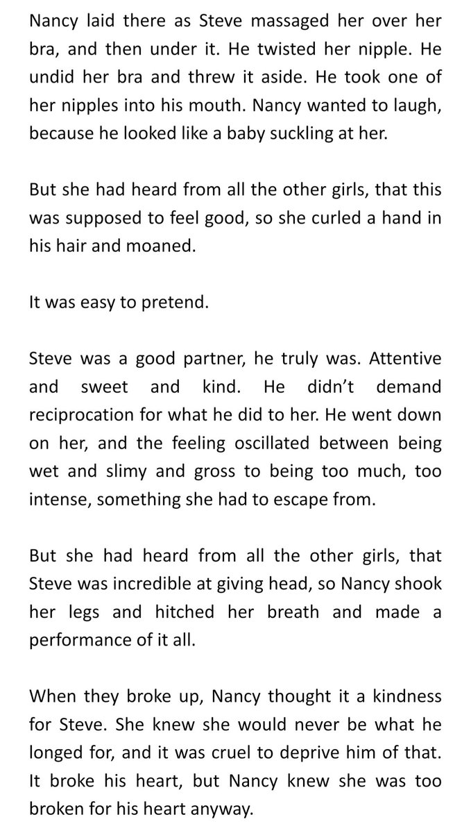 I just think asexual Nancy Wheeler is neat (I'm more active on 🦋 now so come hang out!)