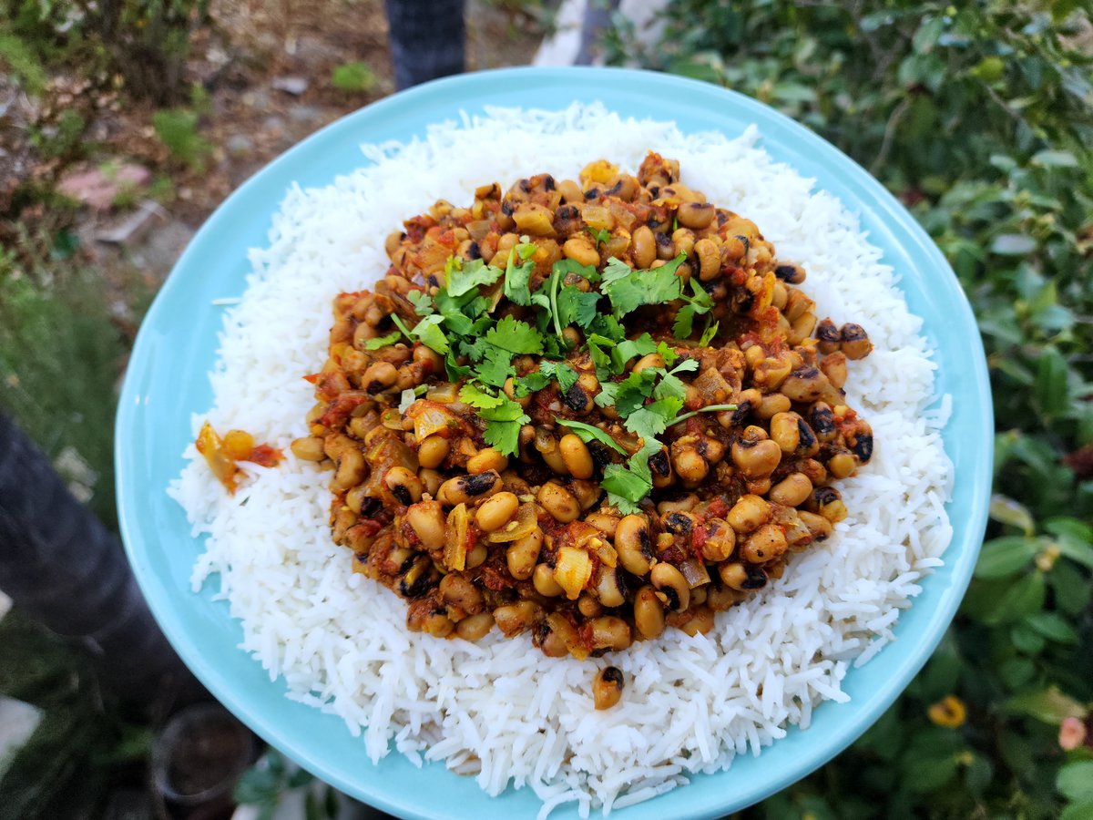Foodfaye's tweet photo. Eating black eyed peas and wishing you the best of luck in 2025!
Used a wonderful recipe from Masaleydaar: Classic Indian Spice Blend by Nandita Godbole of @CurryCravings with a fresh tomato sauce. a blend of roasted spices seeds &amp; ginger-garlic paste.
@MelissasProduce https://t.co/tZ9gGe9a8Q