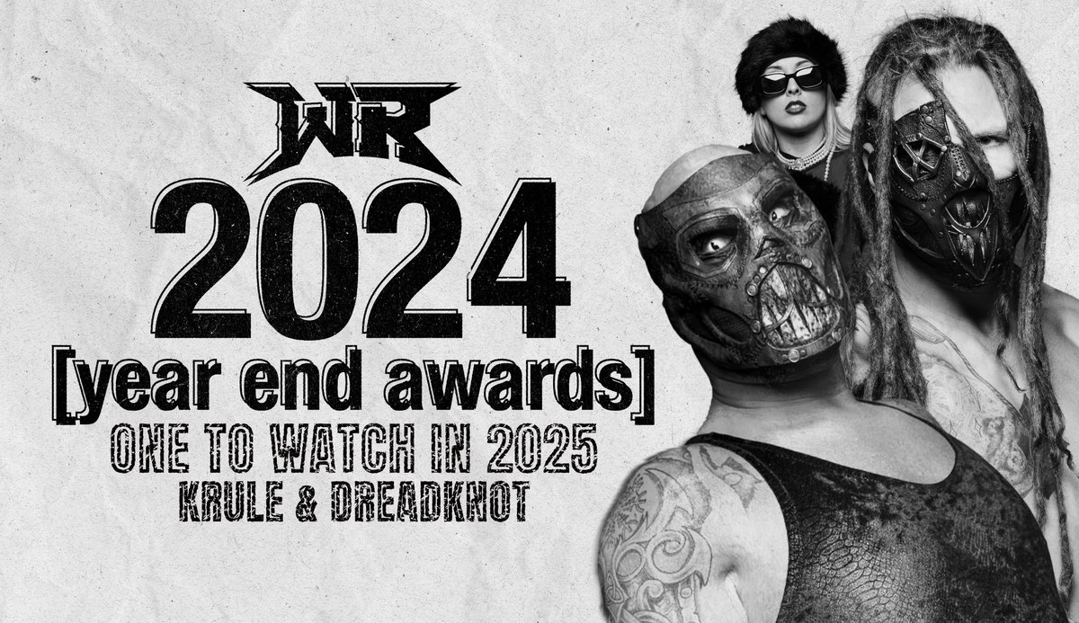 PWRevolver's tweet photo. [BREAKING]

@PWRevolver 2024 Year End Awards:  
One to Watch in 2025   

🏆 Winner - Krule &amp; DreadKNOT: 21.4% 
Runner Up - Damian Chambers: 19.8%
3rd - Dark Pledge: 19.3%   

(Over 4000+ Votes were Casted - Picked by the Fans!) https://t.co/gmSJ1XdoPh