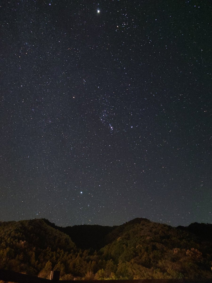 夕陽も星空も最高にキレイだった❗️