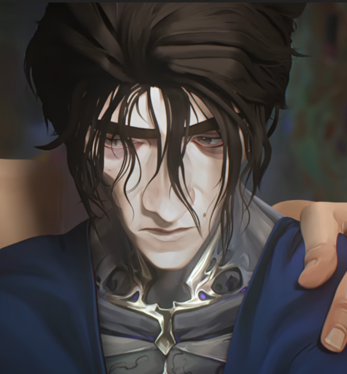 _halmiku's tweet image. he really looks like a sopping wet cat huh