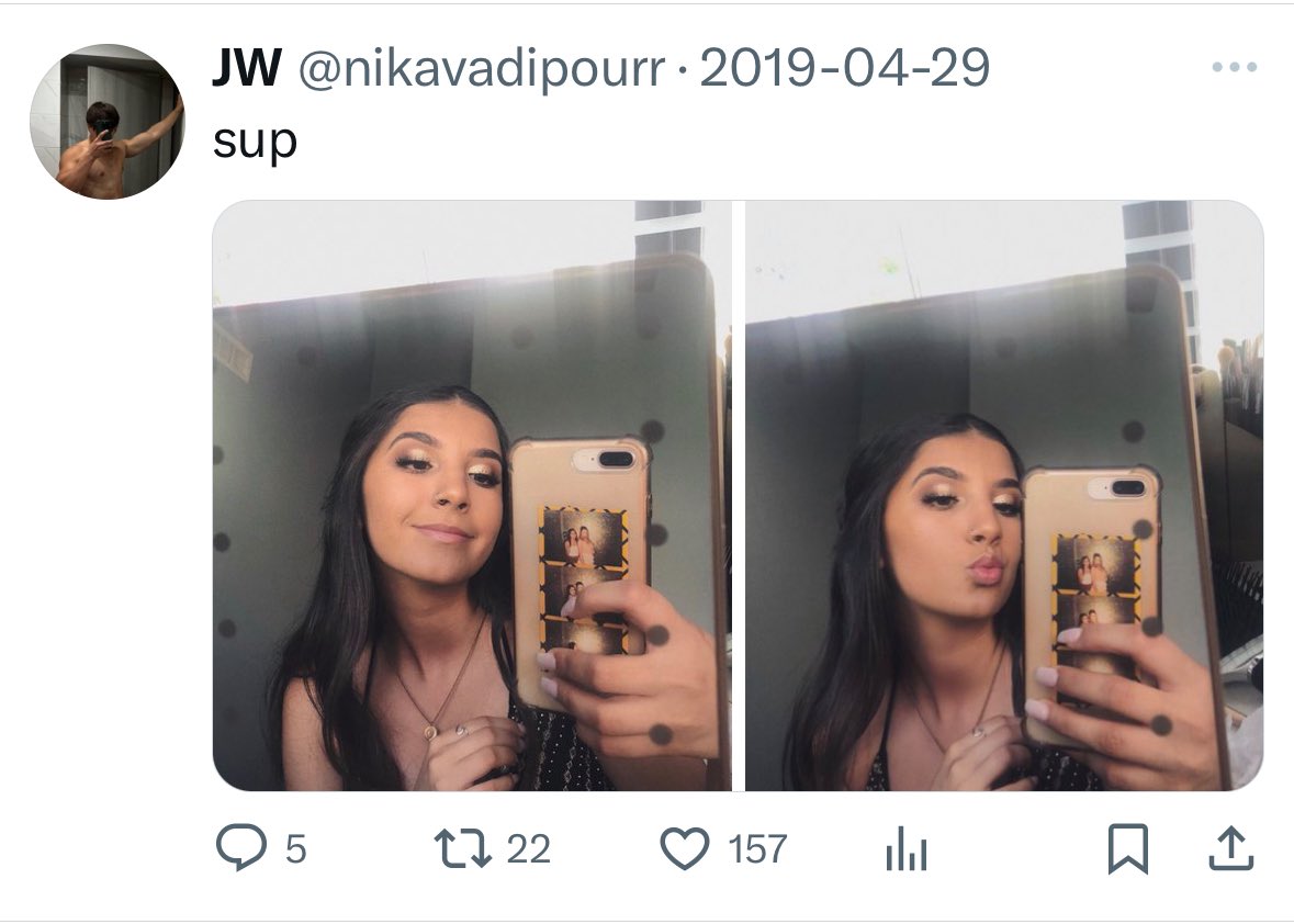 VanCityGay's tweet photo. @nikavadipourr Who’s this? 🤡 https://t.co/p3sz2NiWl5