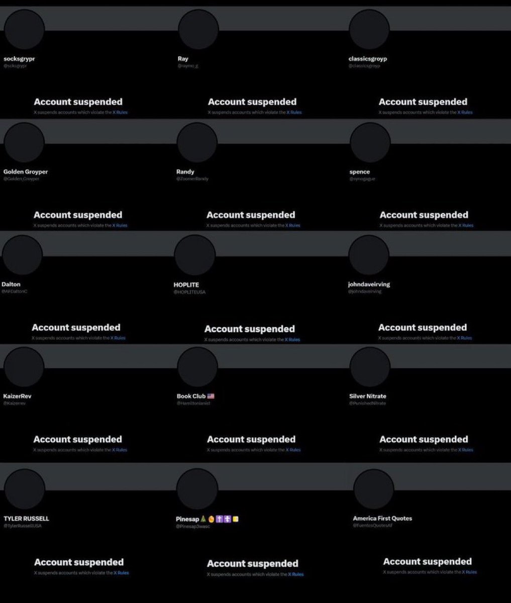 Nicholas J. Fuentes (@nickjfuentes) on Twitter photo <a href="/elonmusk/">Elon Musk</a> <a href="/SethDillon/">Seth Dillon</a> When you “declared war” against opponents of H-1B, did that include banning or un-verifying X users who disagree with you?
That seems to be the perception after the wave of suspensions and de-verifications this week. Even the appearance of retaliation chills speech. <a href="/elonmusk/">Elon Musk</a> <a href="/SethDillon/">Seth Dillon</a> When you “declared war” against opponents of H-1B, did that include banning or un-verifying X users who disagree with you?
That seems to be the perception after the wave of suspensions and de-verifications this week. Even the appearance of retaliation chills speech.