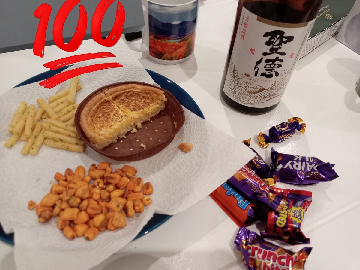 K50819677's tweet photo. フラットメイト様方との新年会も無事参加〜。
みんな今年もよろしくね！　おやすみ！ https://t.co/4MOPiy3zGq