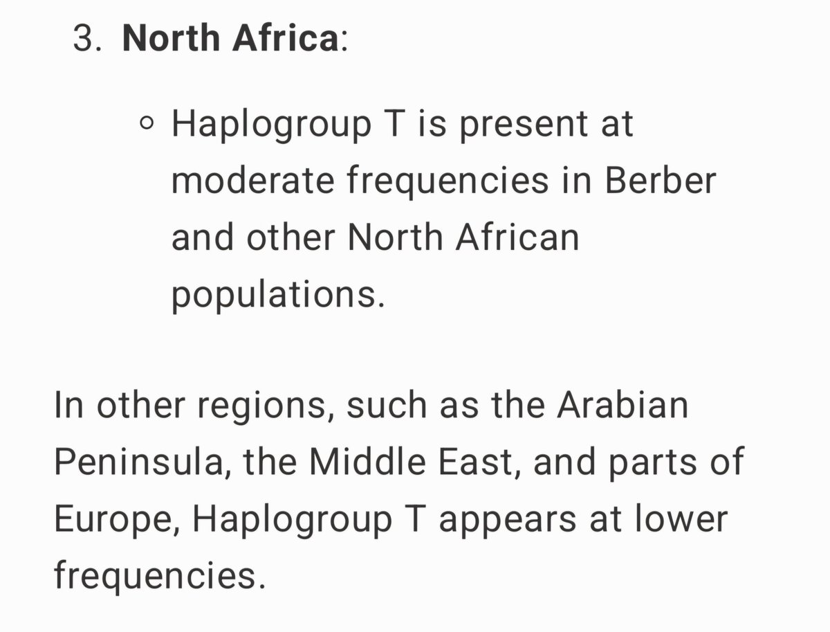 I asked ChatGPT a question to related to T haplogroup.
The answer was not a surprise to me.
سألت الذكاء الاصطناعي سؤالا يتعلق بسلالة T.
الجواب لم يكن مفاجأ لى.