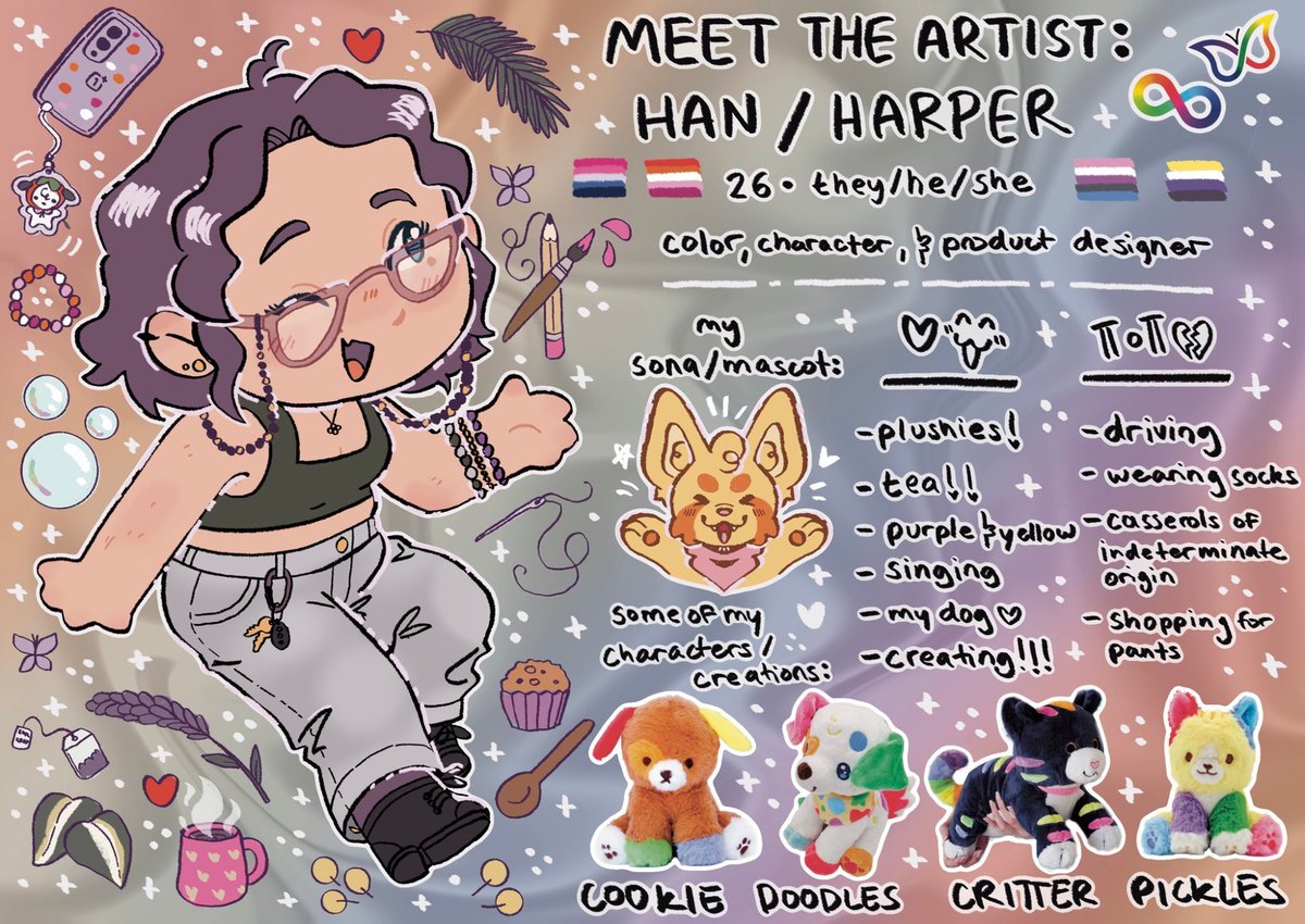 hannimatior's tweet image. Hi there! I'm Han/Harper, a full time product designer and artist! 💜
🛒✨ shop : hannimations.net
💕🔗 links: linktr.ee/hannimatior