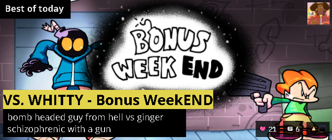 7saltybro's tweet photo. hasnt even been a day and its featured, thank you
hoping to give out constant progress updates, in the best way without spoiling it
#vswhitty #bonusweek #bonusweekEND https://t.co/UEYzRzTtym