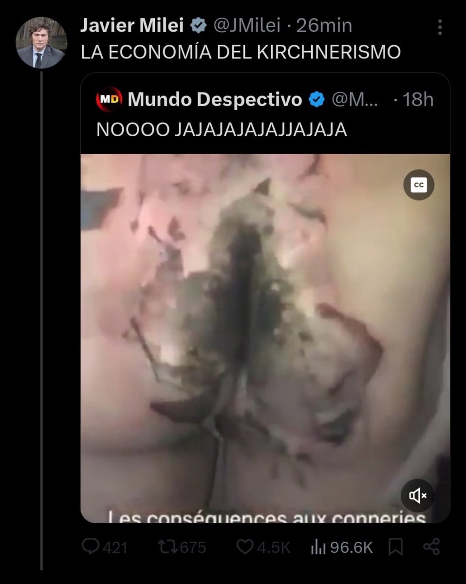 El presidente es un degenerado