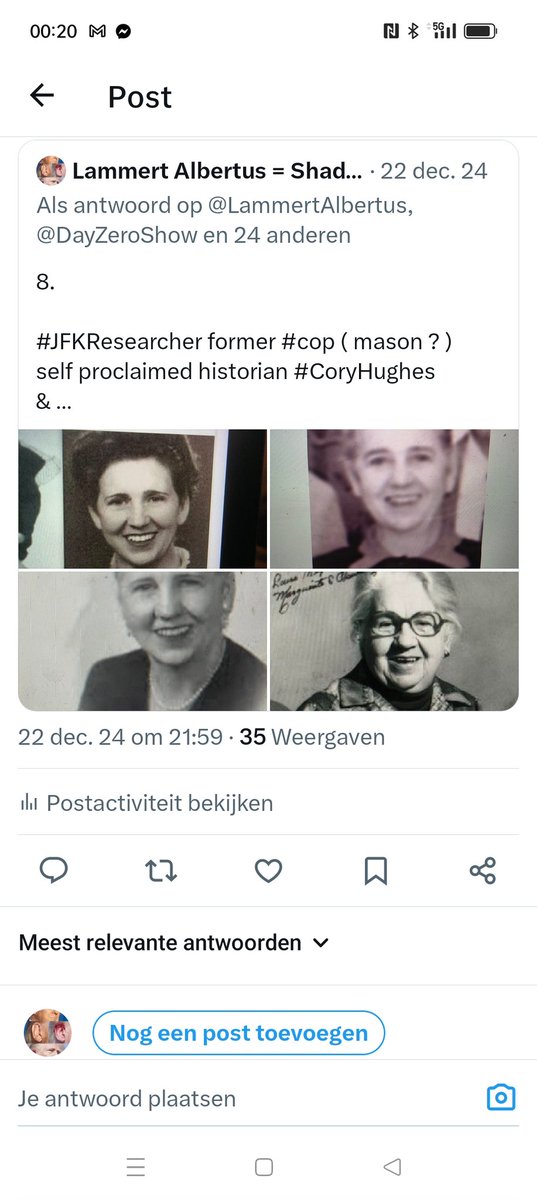 LammertAlbertus's tweet image. #CoryHughes i warned u 
not tell bs about #MargueriteOswald the mum of #LeeHarveyOswald 

that i would proof 
that ur &amp;amp; #JohnArmstrong's #2MargueriteOswalds = BS 

whom truly watch compare these 4 photos 
sees feels these are 4 pics of 1 aging Marguerite O
x.com/LammertAlbertu…