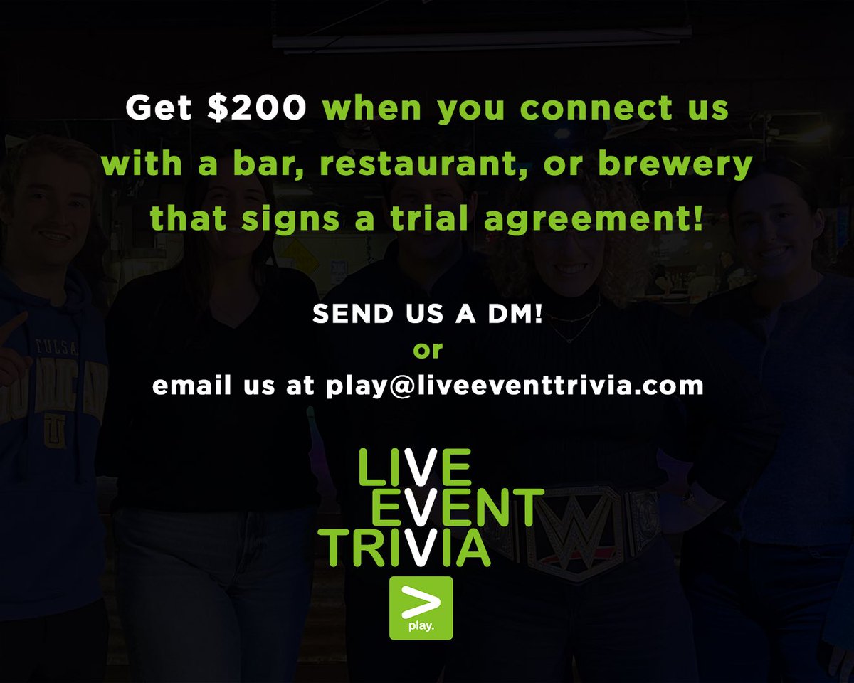 Happy New Year! We hope you rang in the new year with friends and family 🎉 Cheers to all of our 2024 winners and excited for another year of trivia 🏆🧠 Congrats to our featured winners from last week!

#LiveEventTrivia #TriviaForFunPeople #Trivia