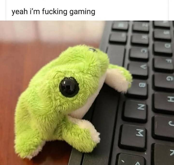 MuffinFrosch's tweet photo. me hehe #FROG #Froggo #FrogWithBrainz #Vtuber素材 #frogie #VRChat始めました https://t.co/J4F8m5tRbV