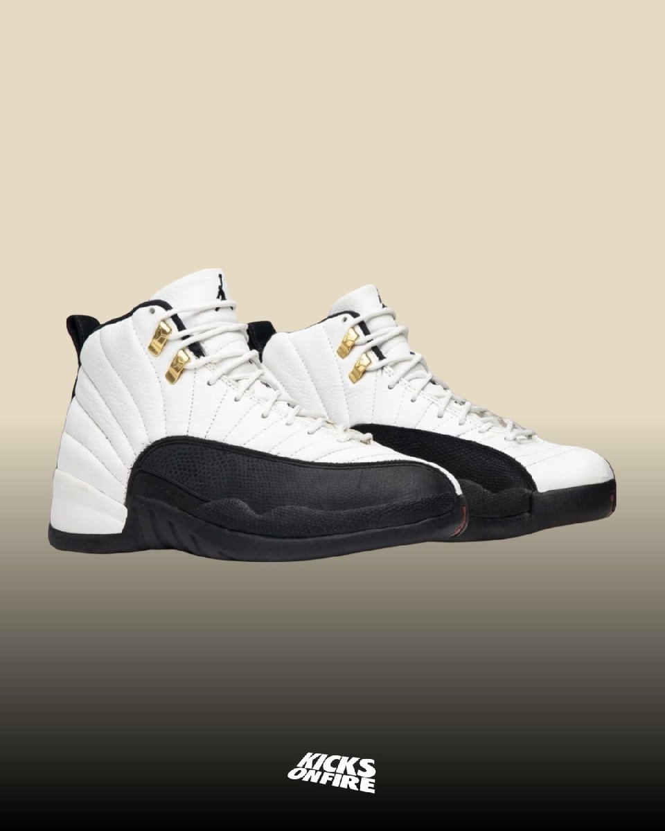 Air Jordan 12 Taxi 2025 𝗖𝗼𝗹𝗼𝗿𝘄𝗮𝘆: White/Black-Taxi