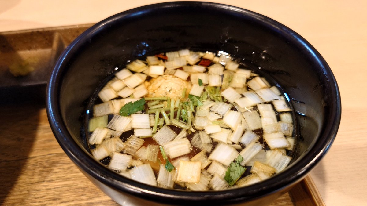 jun_hashimoto01's tweet photo. 郡山市
#麺処隆
#昆布水つけ麺醤油 https://t.co/NlNrm50KxG