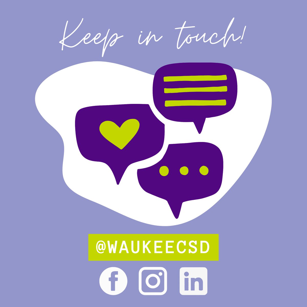 We're saying goodbye to posting on X, but you can stay connected to us on Facebook, Instagram, and LinkedIn! Follow us for the latest news and stories celebrating our students, staff, and community:

➡️ facebook.com/waukeecsd
➡️ instagram.com/waukeecsd
➡️ linkedin.com/company/waukee…