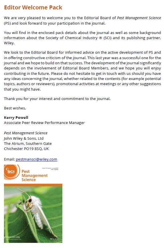 a1bajwa's tweet photo. I am honored to join the prestigious journal, #Pest_Management_Science (@WileyGlobal) as an #Associate_Editor. Thanks to the Editor-in-Chief, Prof. @AgrilifeJugulam for the opportunity. @latrobe @SABE_latrobe
https://t.co/fSRu87JFrr https://t.co/4o9L3i0XAP