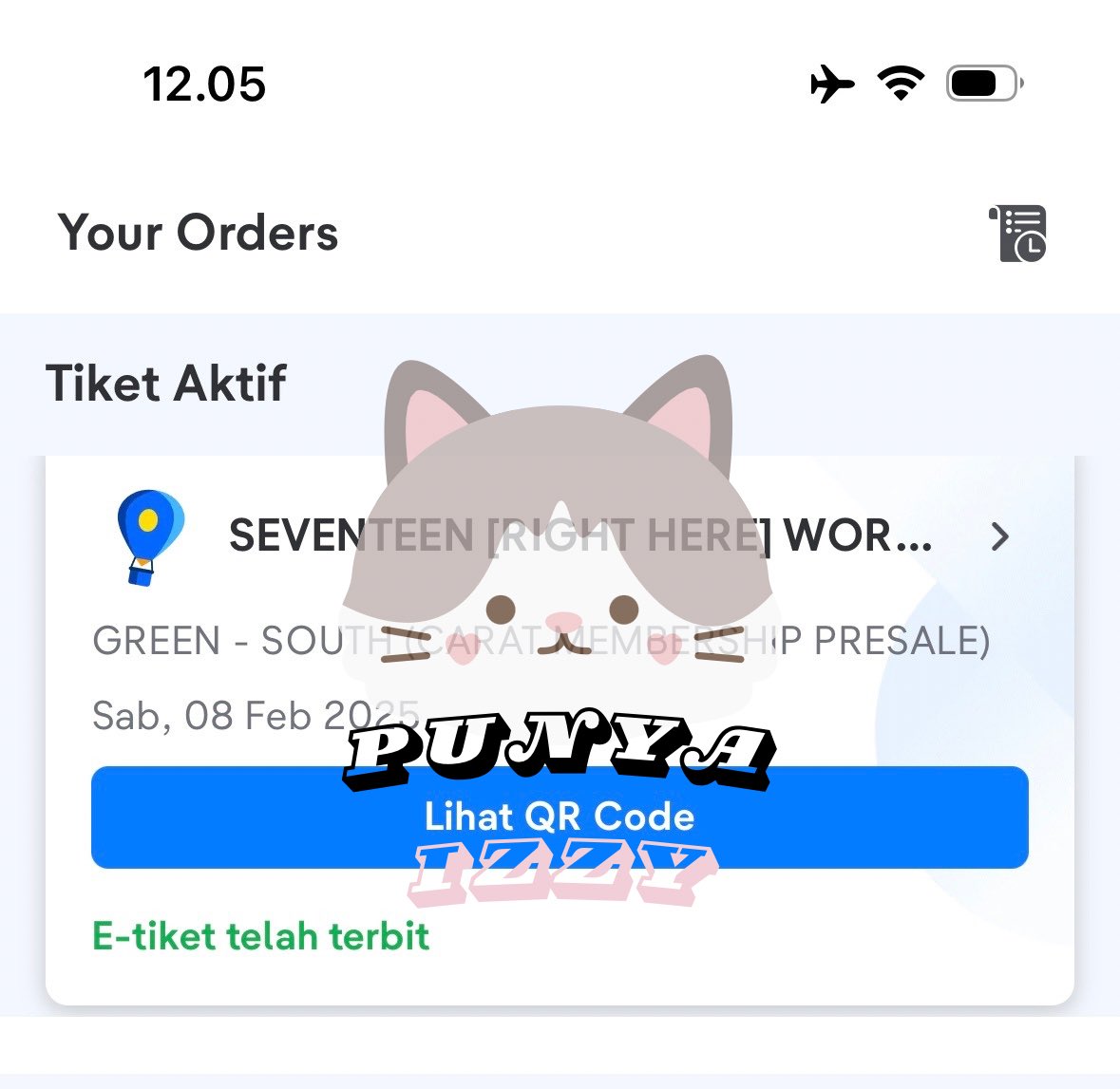 Hallow guys ✨
WTS SEVENTEEN RIGHT HERE CARAT MEMBERSHIP 
- Green South 2 tix DAY 1
- ⁠price Rp. 3.366.000
- ⁠bisa cicilan 
- ⁠diurus sampe fisik
- ⁠tix pribadi dijual karna dpt day 2

More info? Dm aja yaa ✨✨