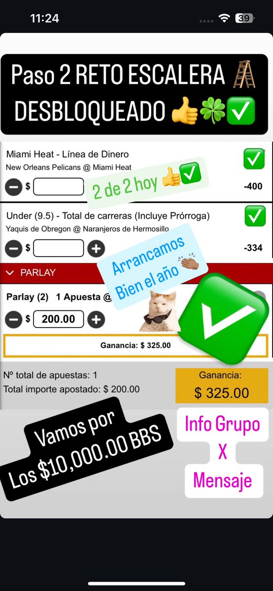 IvikPicks's tweet image. Reto dos cumplido
Vamos por los $10,000.00