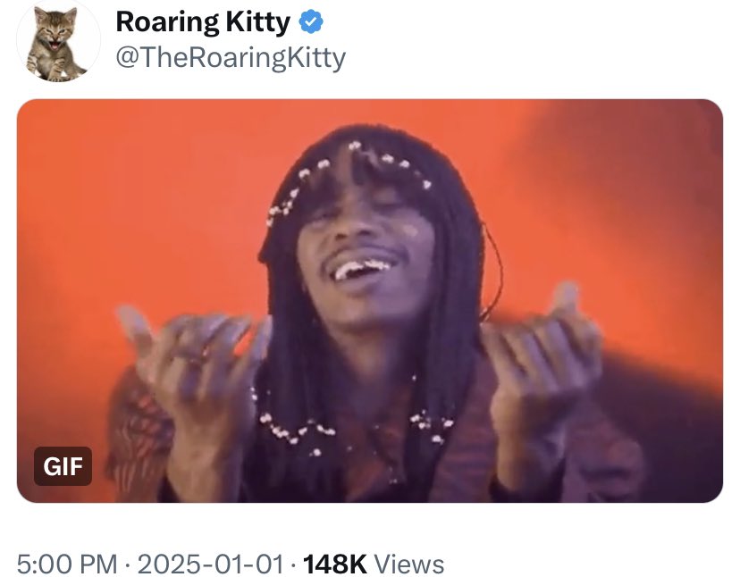 BREAKING: Roaring Kitty of GameStop, $GME, has tweeted: