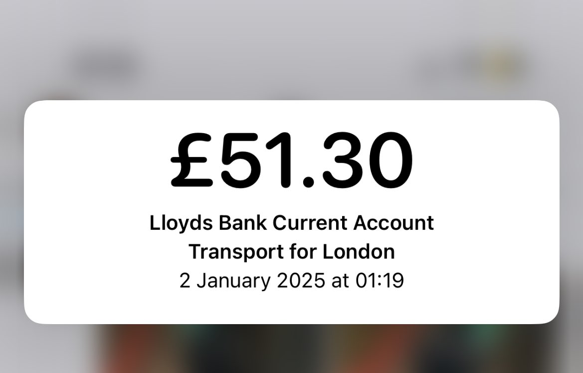 TRANSPORT FOR LONDON ARE YOU CRAZY FIFTY ONE BLOODCLAART POUNDS ARE YOU MAD IN THE HEAD <a href="/TfL/">TfL</a>