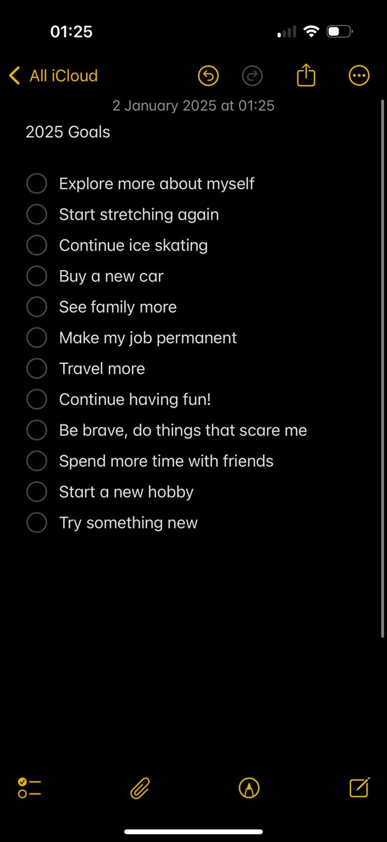 rosieells's tweet photo. Goals for 2025! Heading into this year in such a great place https://t.co/aQ0x5W8iSM