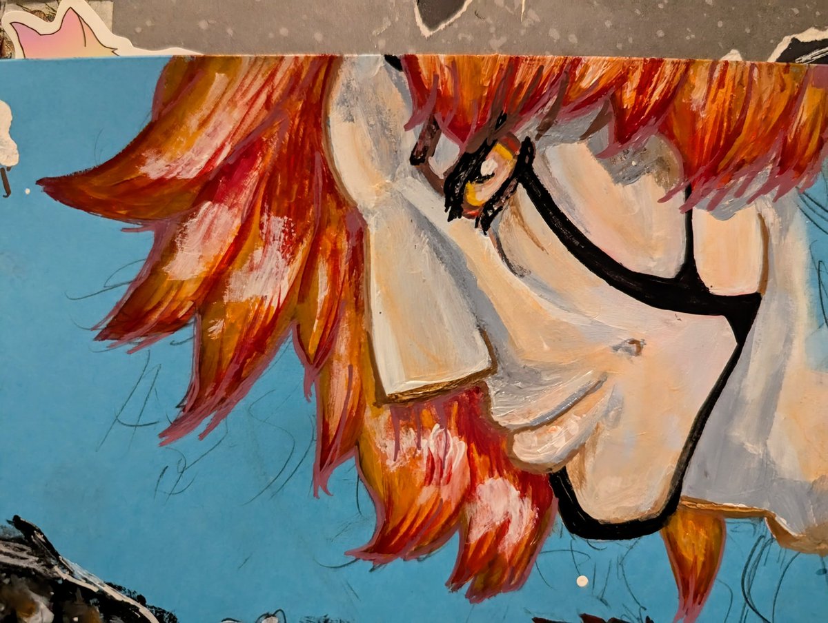 SO excited because I finally figured out how I want to color my bearded vulture humanoid OC's eyes 🤩

#beardedvulture #OC #traditionalart #acrylic #acrylicpens #art
#vulture #monster #art #myart #myartwork #paint