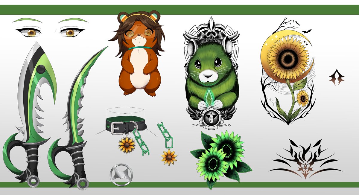 SoHimbos's tweet photo. I have a reference sheet now!   made by the wonderful #wooserr   ( I had to re-do post because of small adjustments)

 I also including my fanart sheet 💚 

#vtuber #envtuber #himbosarts #himbossus #reference #sheet https://t.co/tdzqndGhml