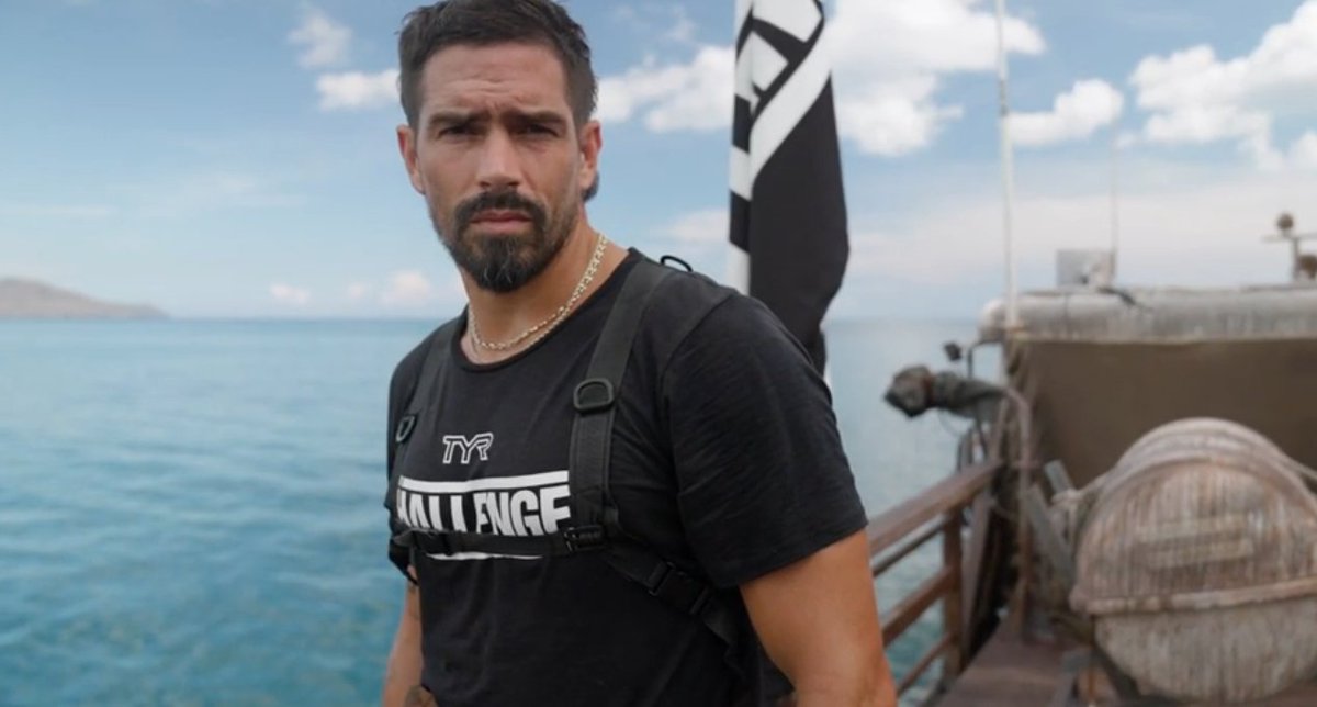 TheAllanAguirre's tweet photo. We are witnessing what is likely the biggest blowout in Challenge Final History. 

Nobody is coming close to Jordan on these checkpoints and he doesn't even seem tired. 

If Jordan got bit by a shark, I'd still bet on him to win this Final.

#TheChallenge40 https://t.co/PBN8iesjKO