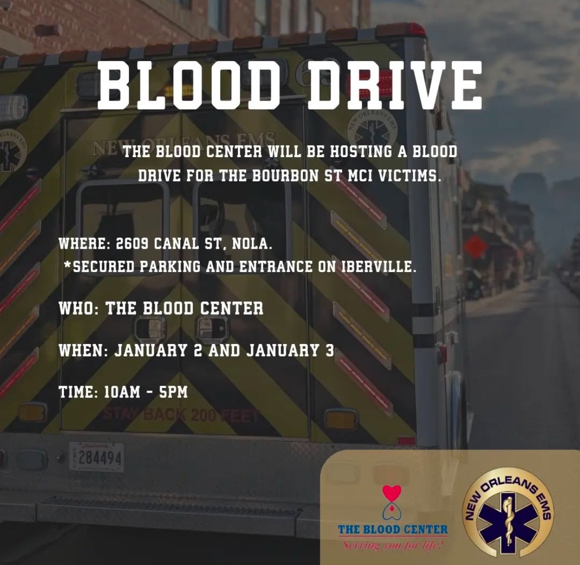 If you can donate blood, please do. Our community needs it.