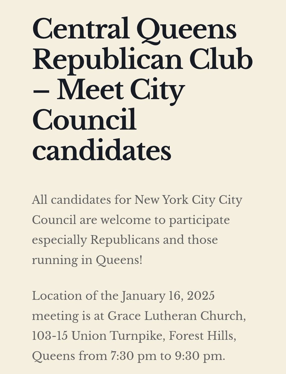 GOPQueens's tweet photo. Please refer to the flyer for upcoming meeting details. https://t.co/qvzGykzJhI