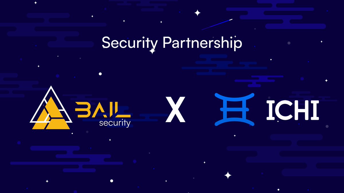 Bailsec (@bailsecurity) on Twitter photo We are starting 2025 with exciting news🎉.
Proud to announce our long-term Security Partnership with <a href="/ichifoundation/">ICHI</a>.
ICHI transforms liquidity management by turning your single-token deposits into optimized yields with reduced risk.
We are committed to ensuring security, We are starting 2025 with exciting news🎉.
Proud to announce our long-term Security Partnership with <a href="/ichifoundation/">ICHI</a>.
ICHI transforms liquidity management by turning your single-token deposits into optimized yields with reduced risk.
We are committed to ensuring security,