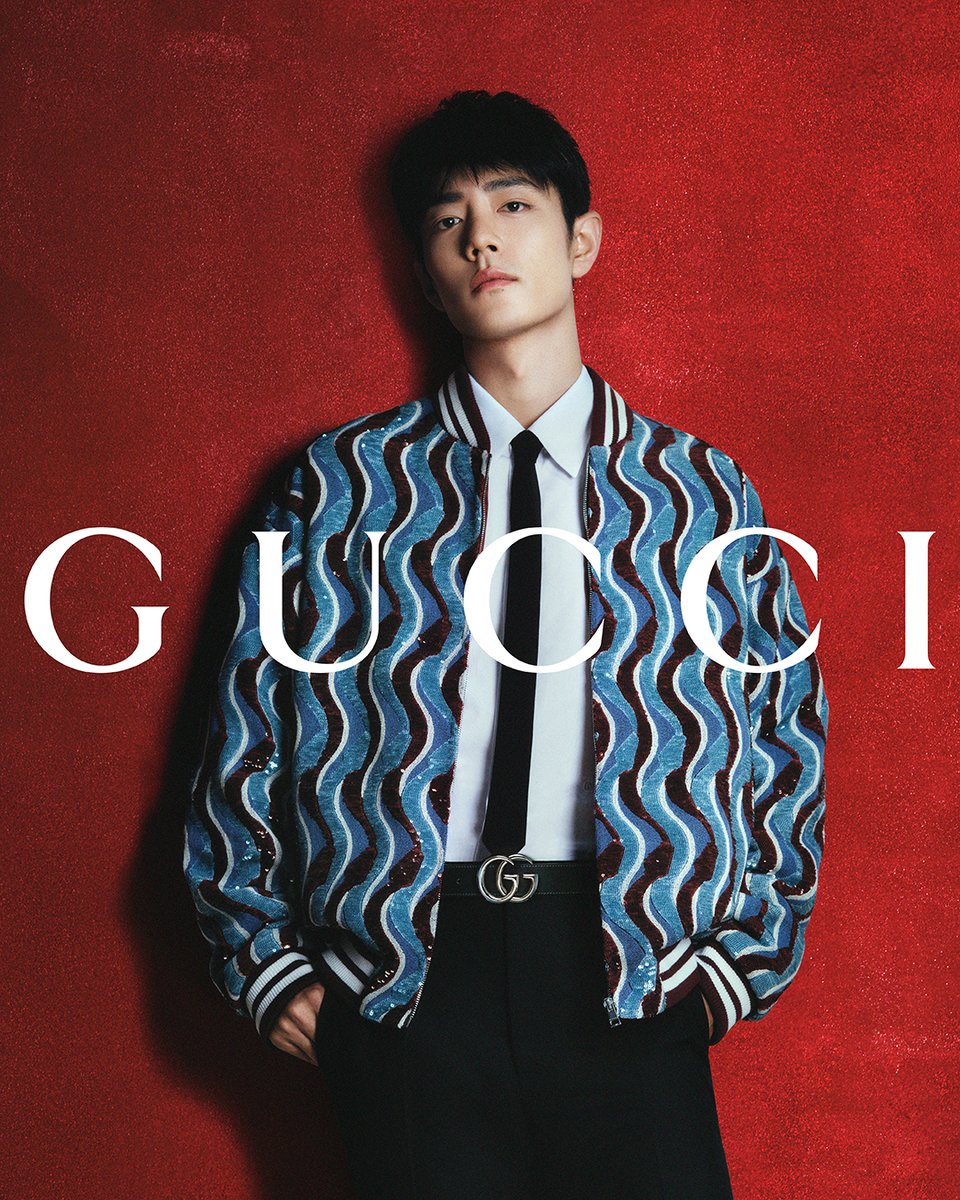 The #YearOfTheSnake, through #Gucci’s lens. Captured in Creative Director Sabato De Sarno’s special selection, Global Brand Ambassador #XiaoZhan brings the serpent’s sinuous elegance to life in a new campaign.