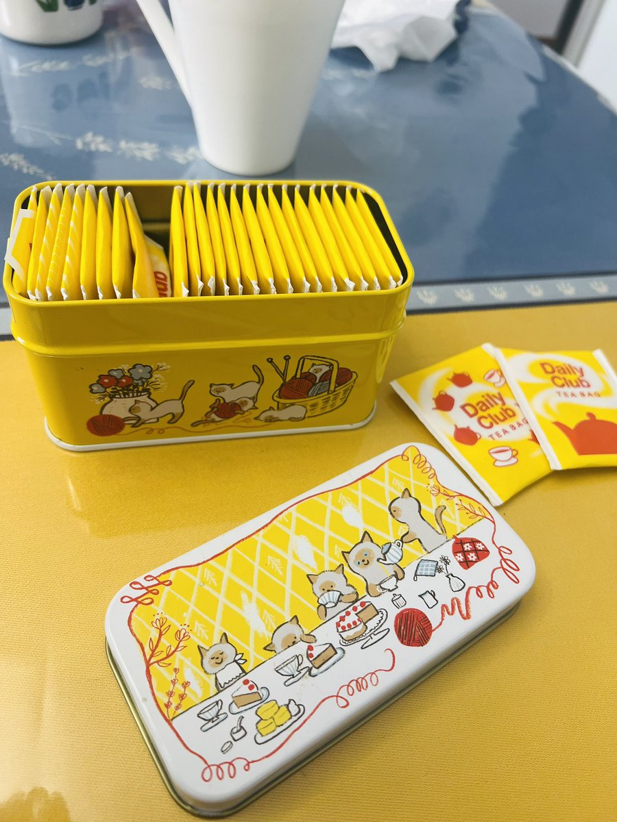 ちょうど実家にあげた缶があったので撮ってみました🐈