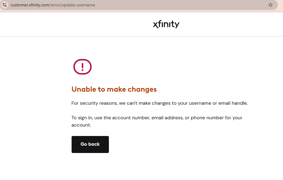 Andie60's tweet photo. @XfinitySupport i can not add username again , i need your help https://t.co/SRmaMdnxJc