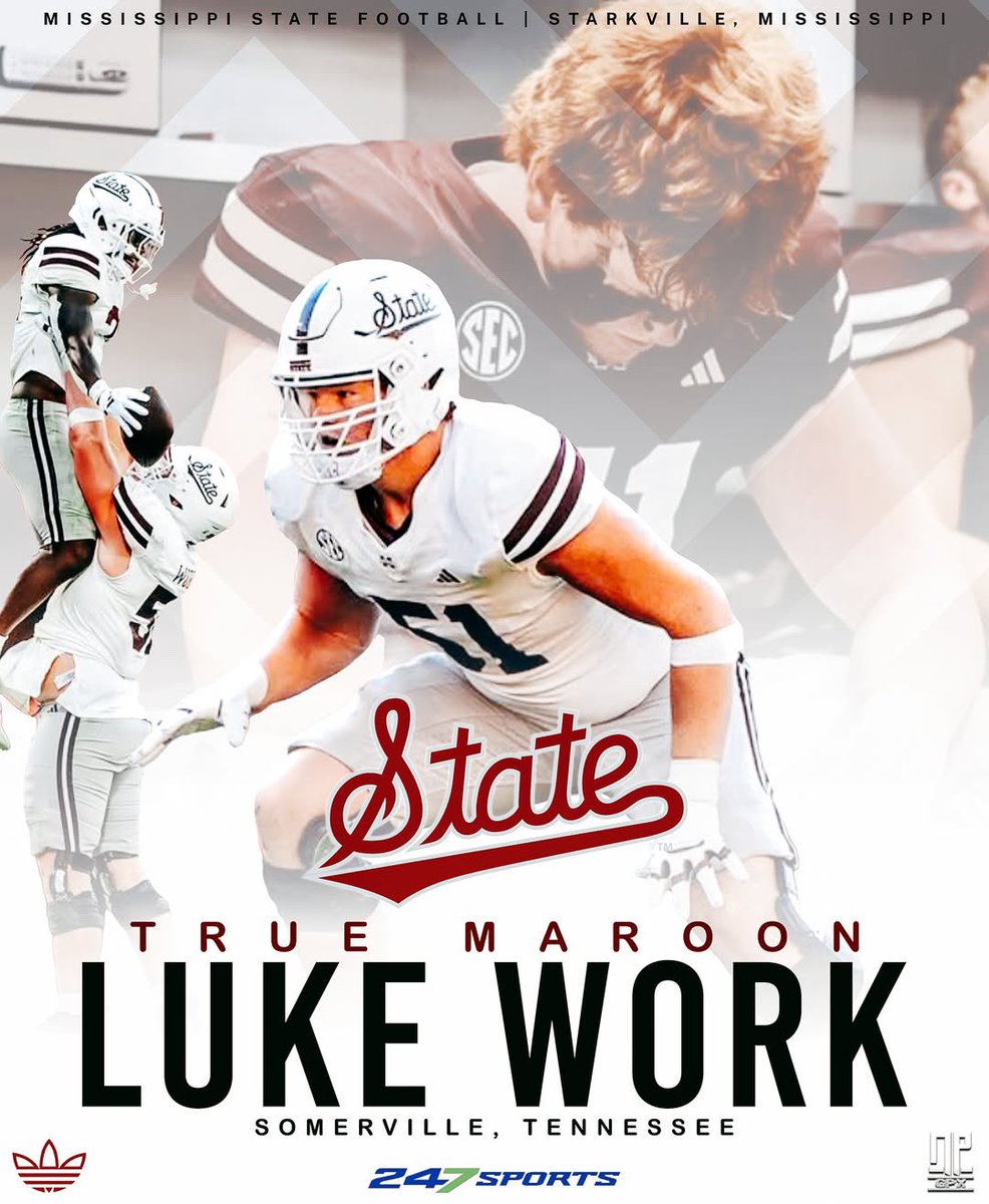Luke Work. (<a href="/LukeWork1/">Luke Work</a>)

Somerville, Tennessee. 

Offensive Line.

TRUE MAROON. 

#HailState