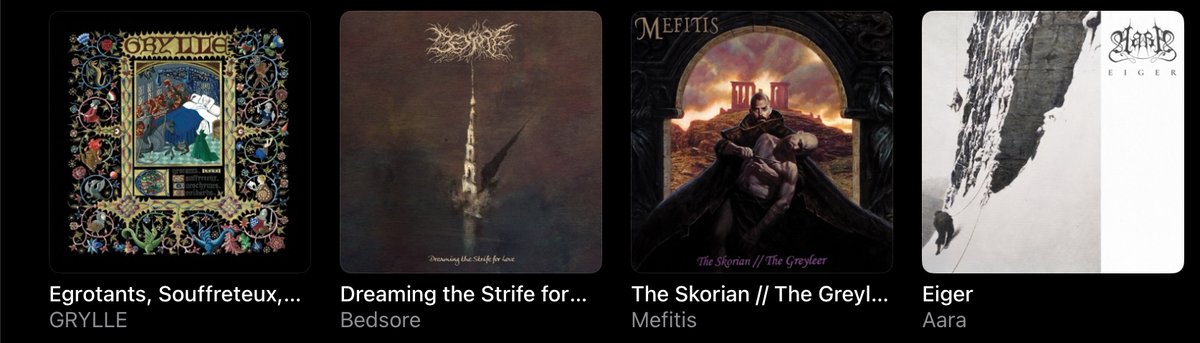_Retro_Gore's tweet image. #Grylle black/folk
#Bedsore prog/death
#Mefitis black/death
#Aara atmospheric black