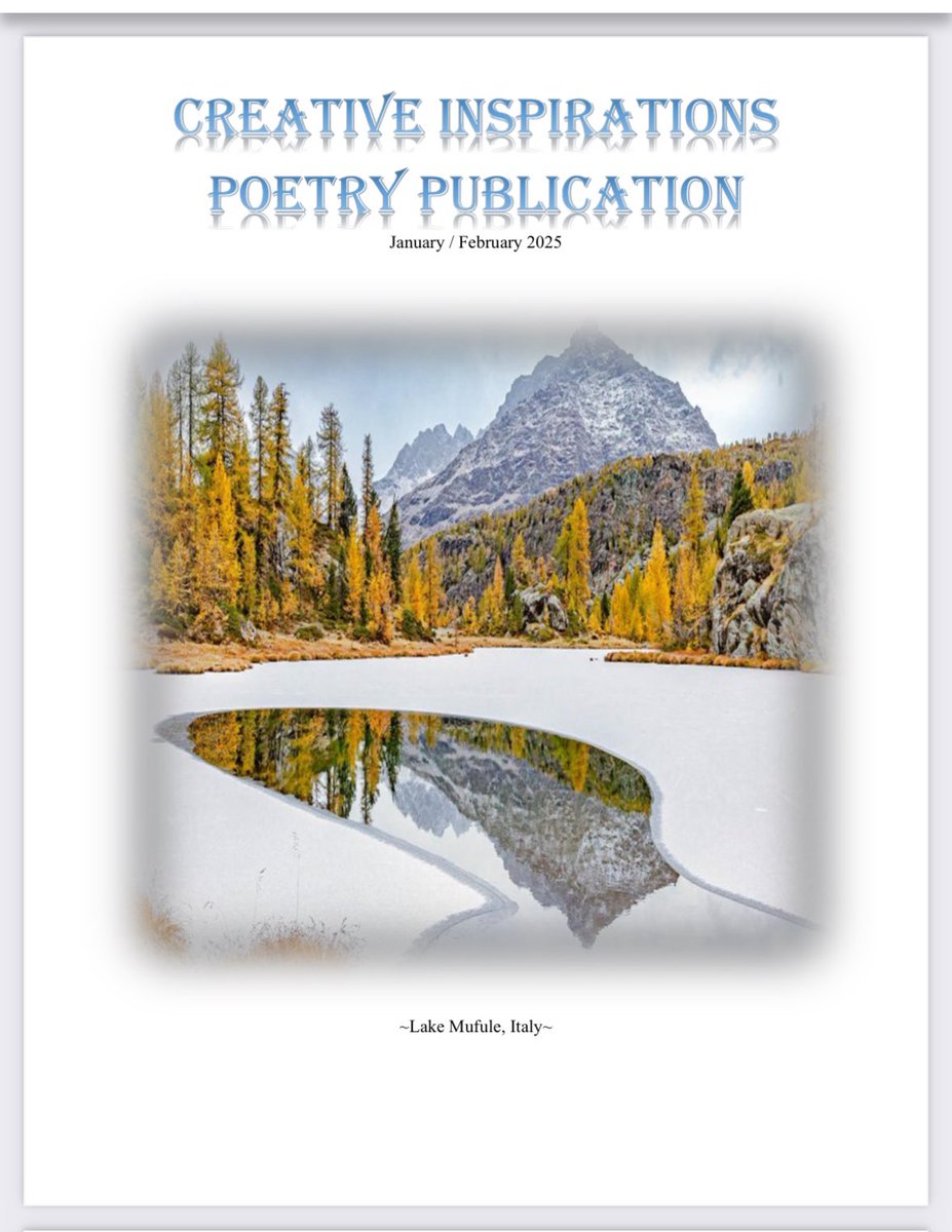 NeenaSingh7's tweet photo. #CreativeInspirations, Poetry Publication January/February 2025 issue has arrived. Grateful to dear Rev. Maurice J. Reynolds, Owner-Editor for the publication of my three #tanka. https://t.co/oBg2KGrXbm
Congratulations to all featured #poets. https://t.co/GLVtO8WEhG