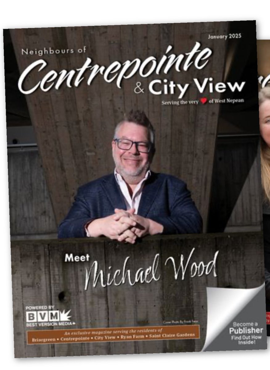 Michael Wood (@mikewoodottawa) on Twitter photo A huge thank you to the Centrepointe/City View magazine for asking to interview me for their January edition.
Thank you to <a href="/FrankFenn/">Frank Fenn</a> for the photographs :)
I am truly beyond grateful to everyone for your support of all of my efforts.
bestversionmedia.com/magazines/neig…
#Ottawa #OttCity A huge thank you to the Centrepointe/City View magazine for asking to interview me for their January edition.
Thank you to <a href="/FrankFenn/">Frank Fenn</a> for the photographs :)
I am truly beyond grateful to everyone for your support of all of my efforts.
bestversionmedia.com/magazines/neig…
#Ottawa #OttCity