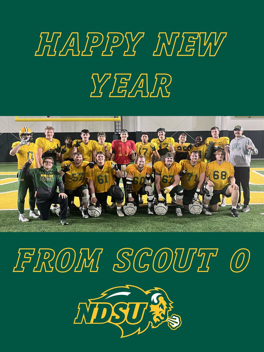 Happy New Year from the Boys!! 🦬🤘🏻🎉 #ScoutO