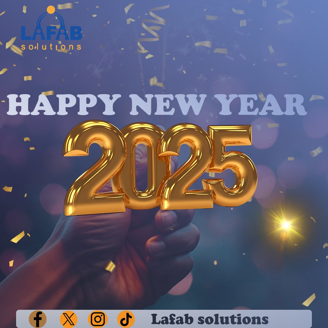 LafabSolutions's tweet image. Wishing you all joy, health, and prosperity in the coming year. Cheers to brighter days ahead! 🥂🎊

#HappyNewYear2025 #LafabSolutions #NewBeginnings #ThankYou #GrowthAndSuccess