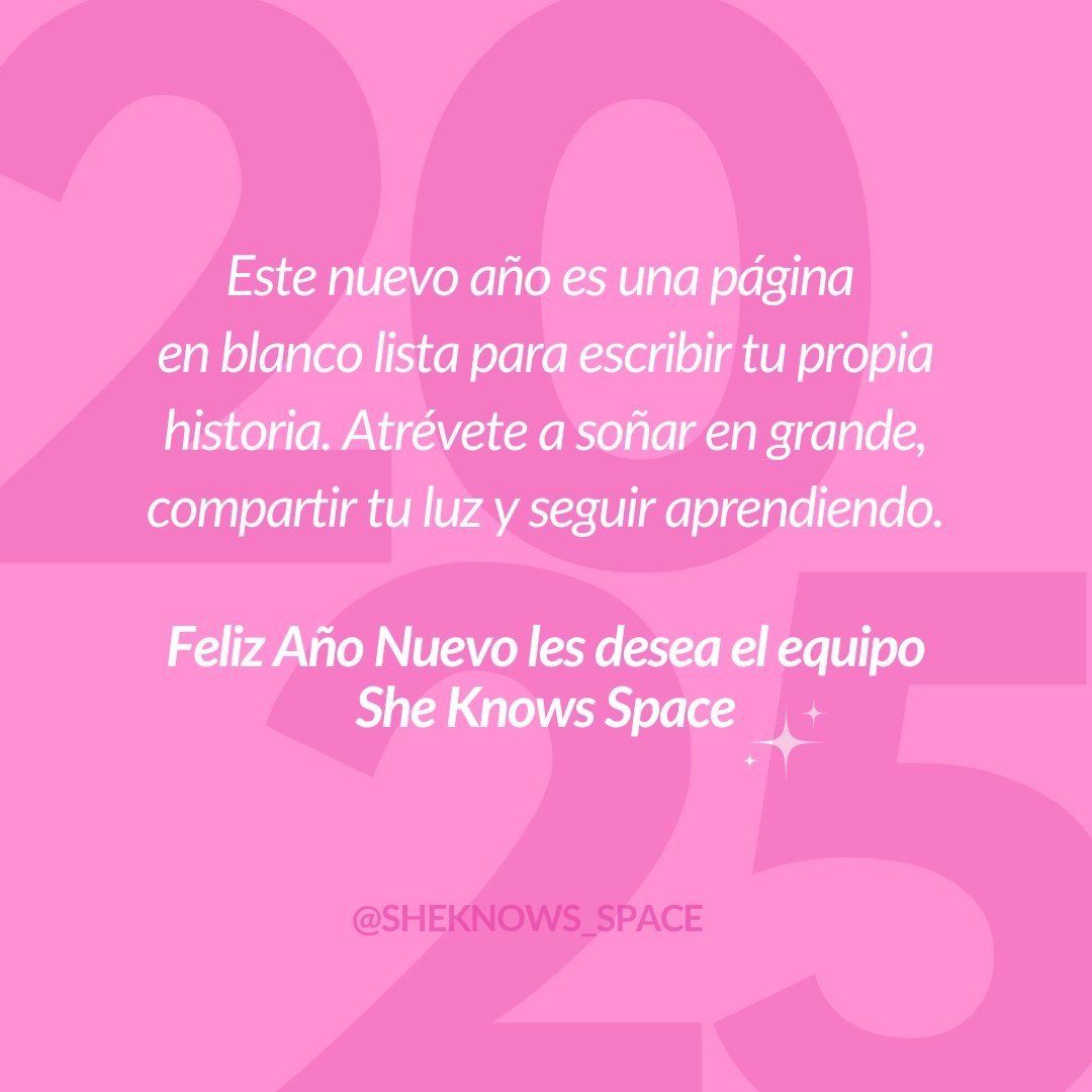 ¡Feliz Año Nuevo de todo corazón! 💫 En She Knows creemos en la magia de empezar nuevas etapas con energía renovada. Por eso, nos tomamos un pequeño receso para recargar, reestructurarnos y volver con más fuerza, listas para seguir acompañándote en tus sueños y proyectos.🌟