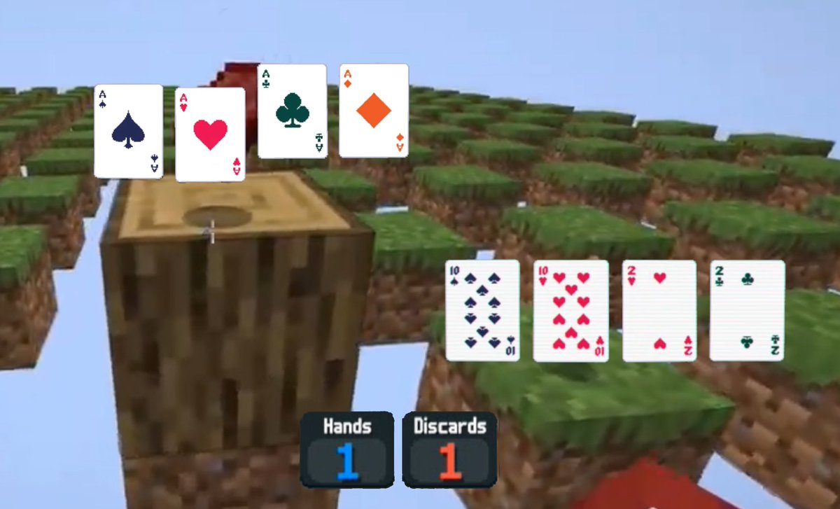 nokiabladee's tweet image. aquí en balatro civilization nadie elige descartar por el four of a kind...