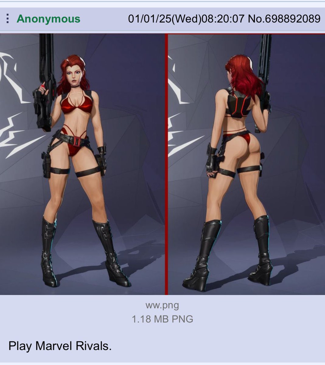 ProgressWestAZ's tweet image. New Black Widow skin just launched 😮

#MarvelRivals