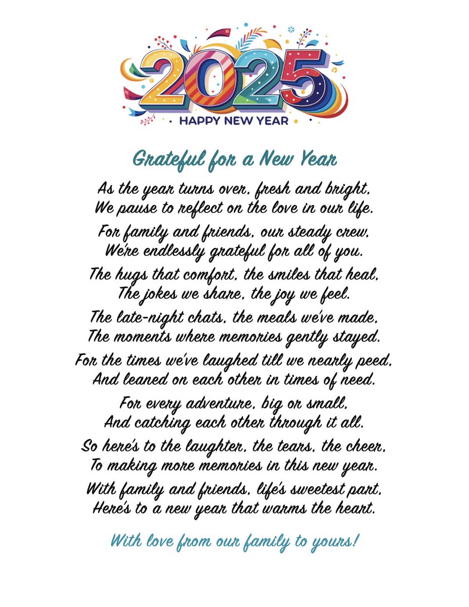 Happy New Year from our family to yours!