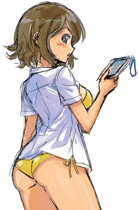 ムラーナ過去絵。
手に持つ防水スマホケースが過去っぽさを物語っているw 