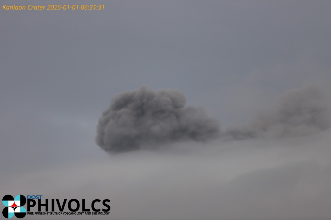 NewsKoPH's tweet image. TINGNAN: Mga larawan ng pagbuga ng abo ng Bulkang Kanlaon sa pagitan ng 6:05 a.m. at 07:44 a.m. kahapon, Enero 1, sa latest bulletin ng PHIVOLCS ngayong Huwebes. 

Sundan: newsko.com.ph

#NewsPH #NewsKoNews #EarthquakeAlert #LindolPH